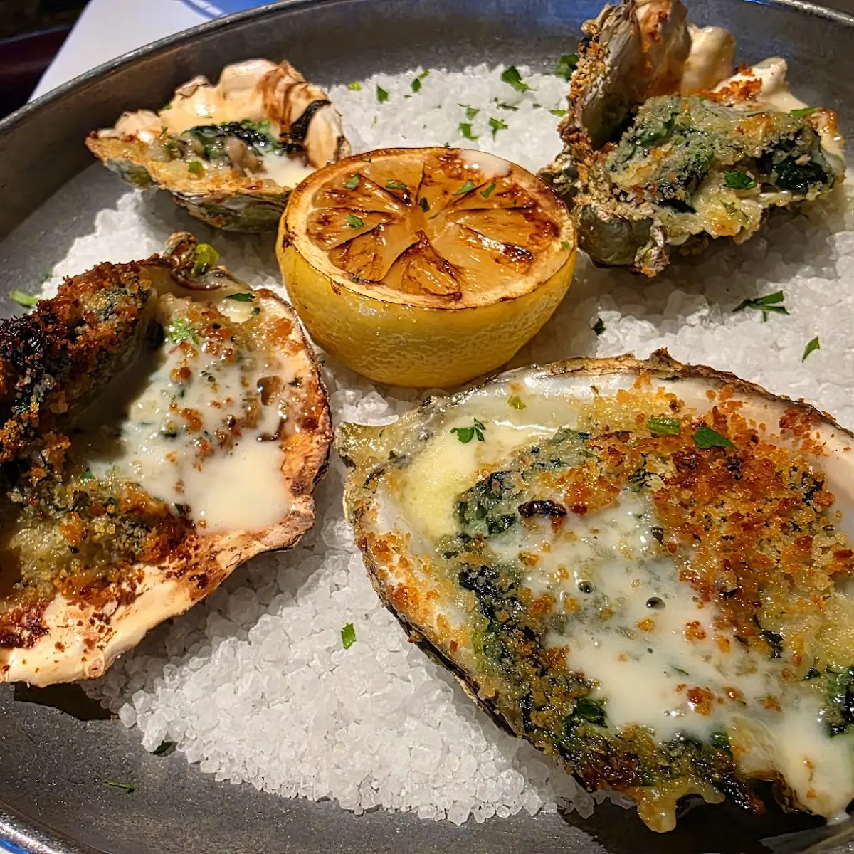 Baked Oysters Rockefeller