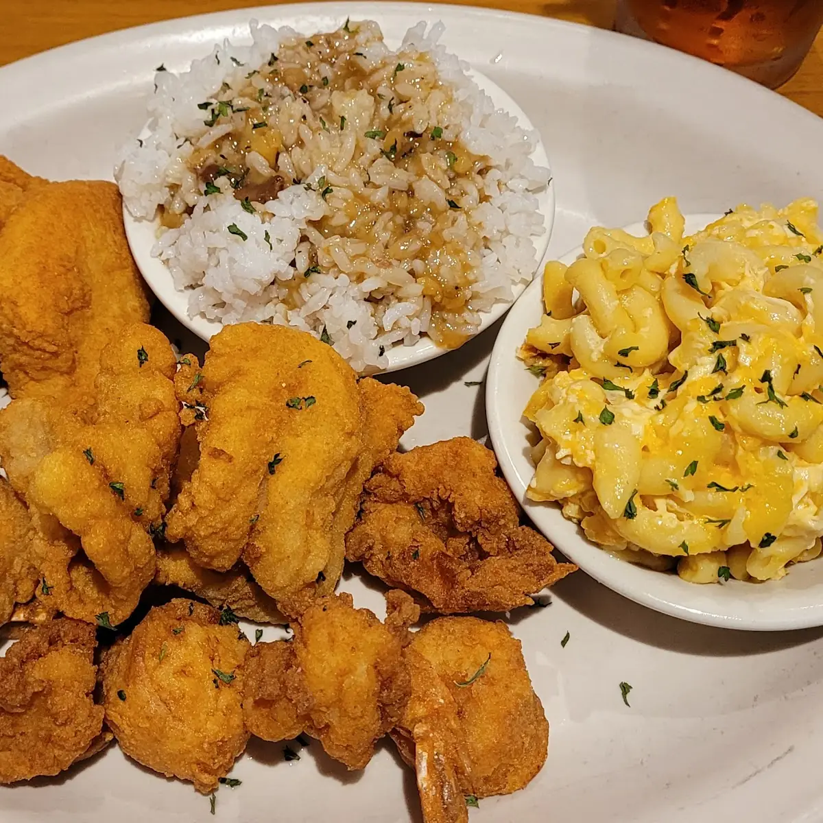 Fried Shrimp and Flounder Platter