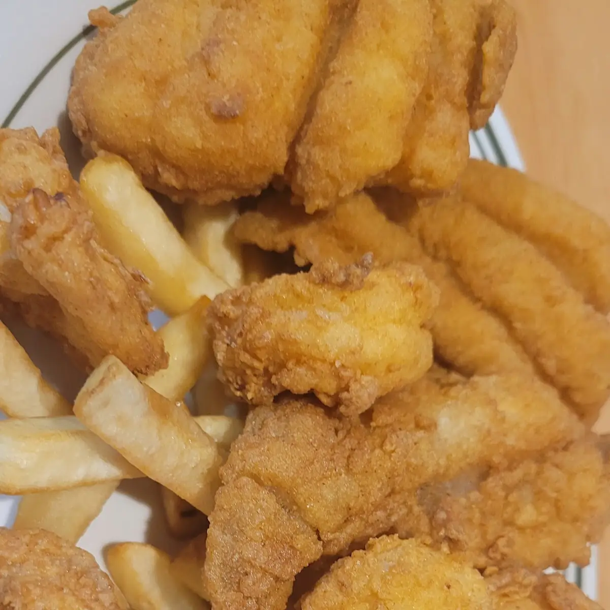 Shrimp and Fried Fish