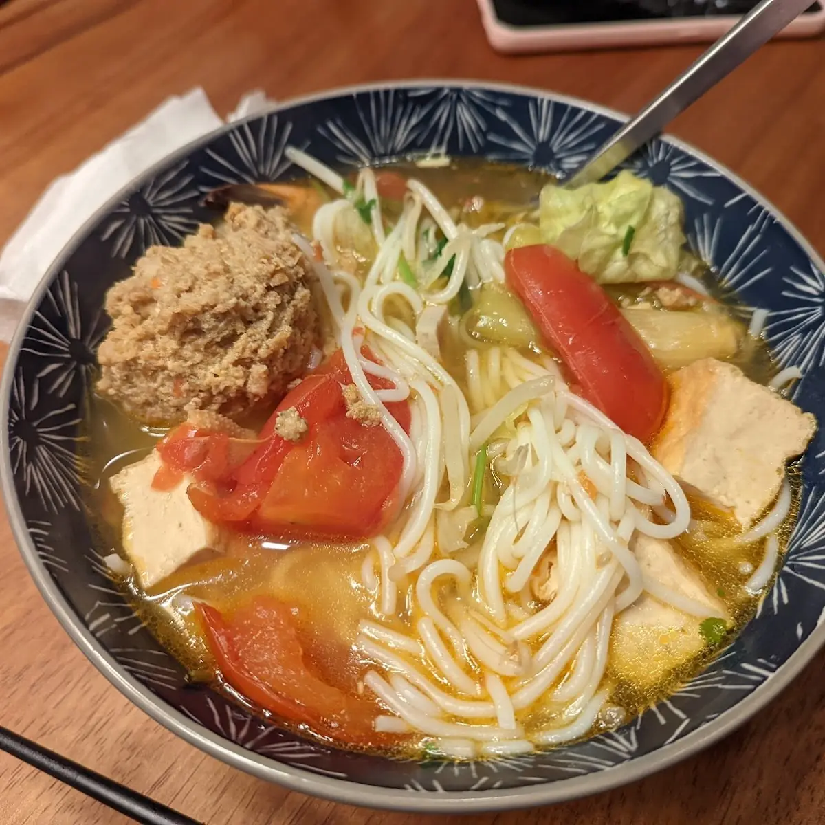 Shrimpcake Noodle Soup Bun Rieu