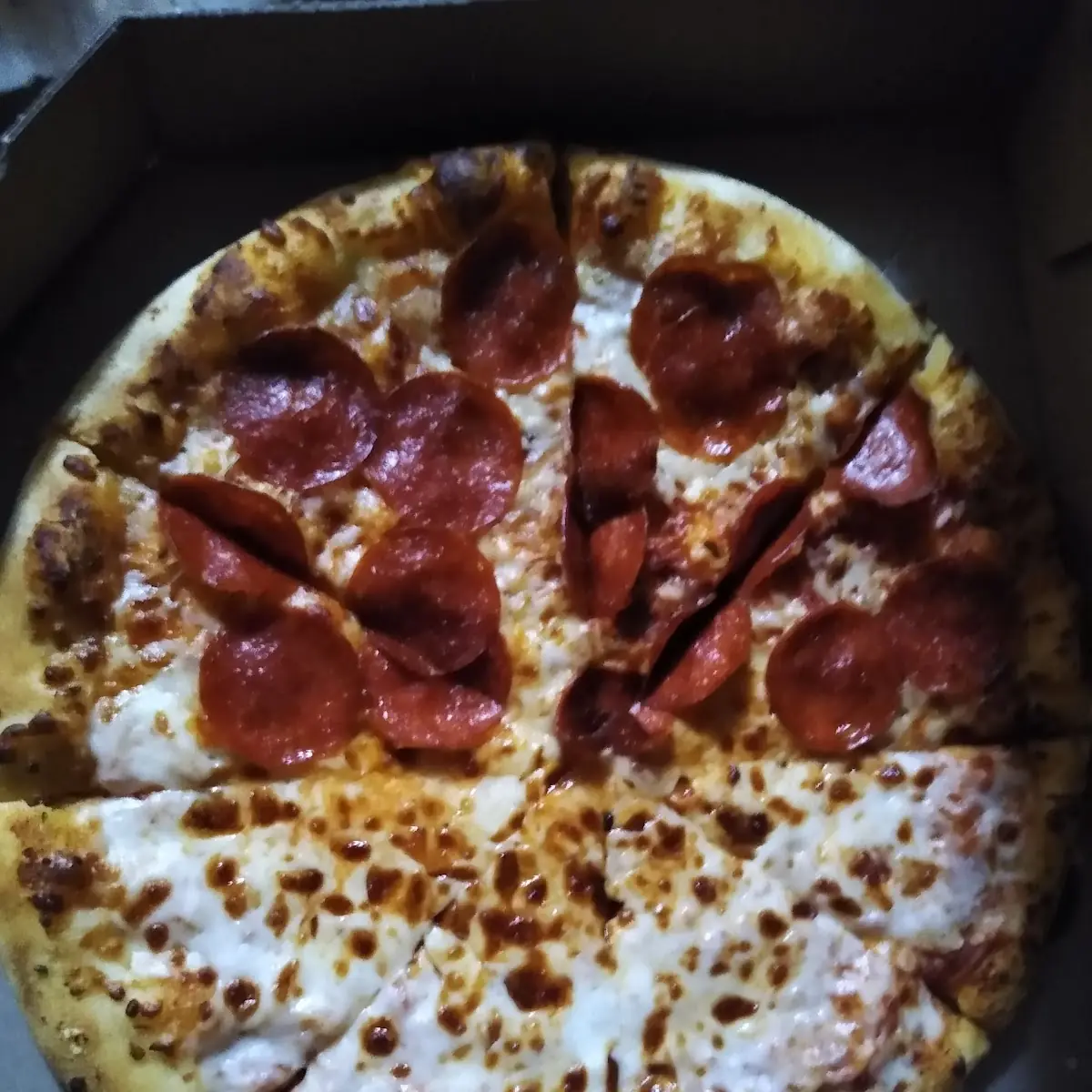 1 2 Cheese 1 2 Pepperoni Pizza