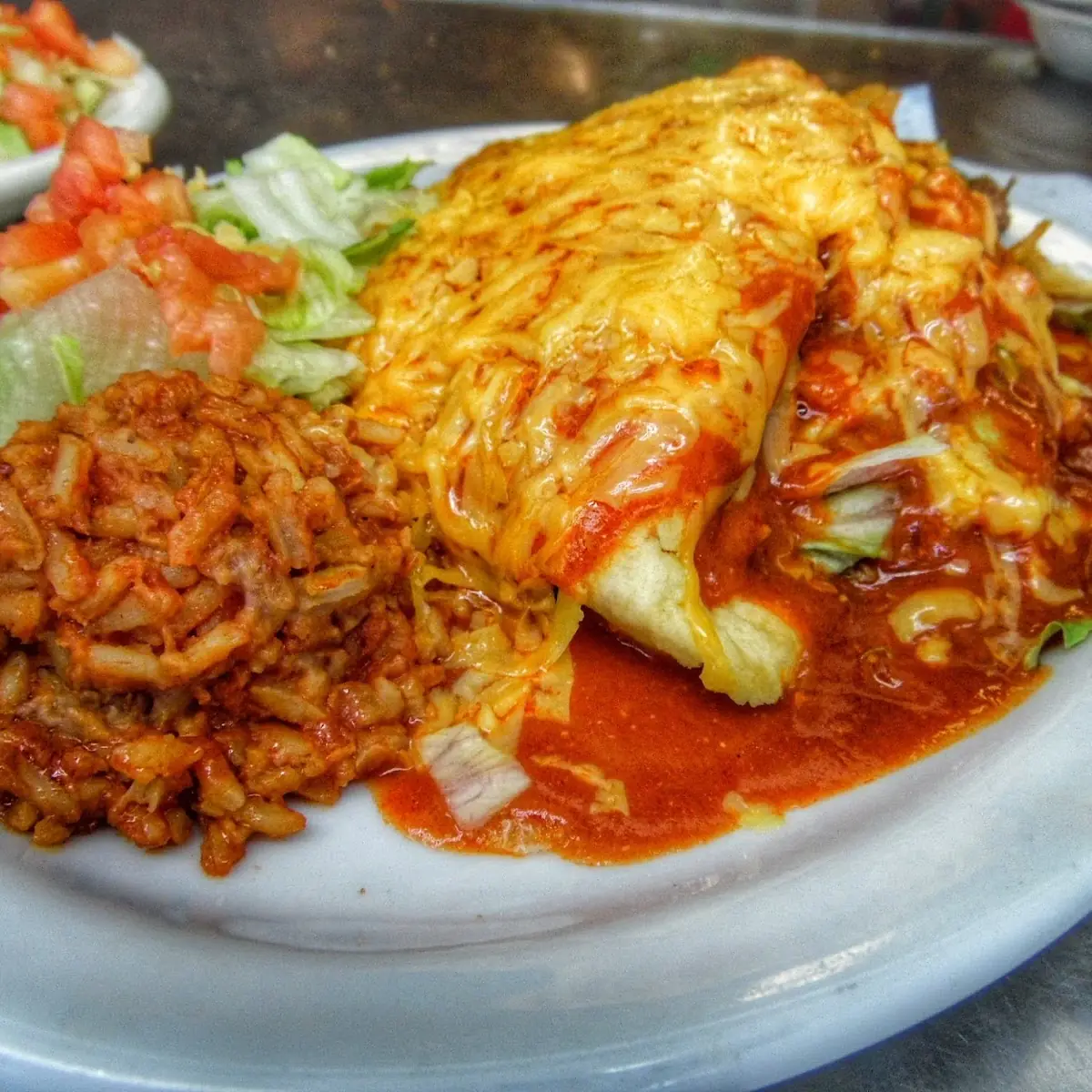 Taco Enchilada and Tamale
