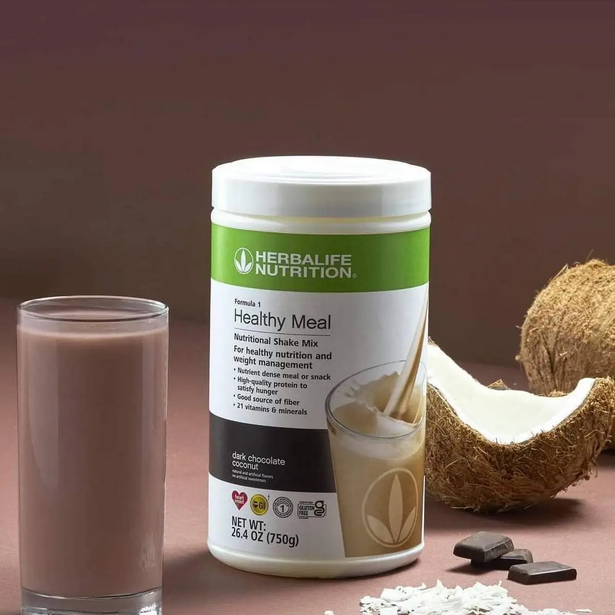 Dark Chocolate Coconut Shake