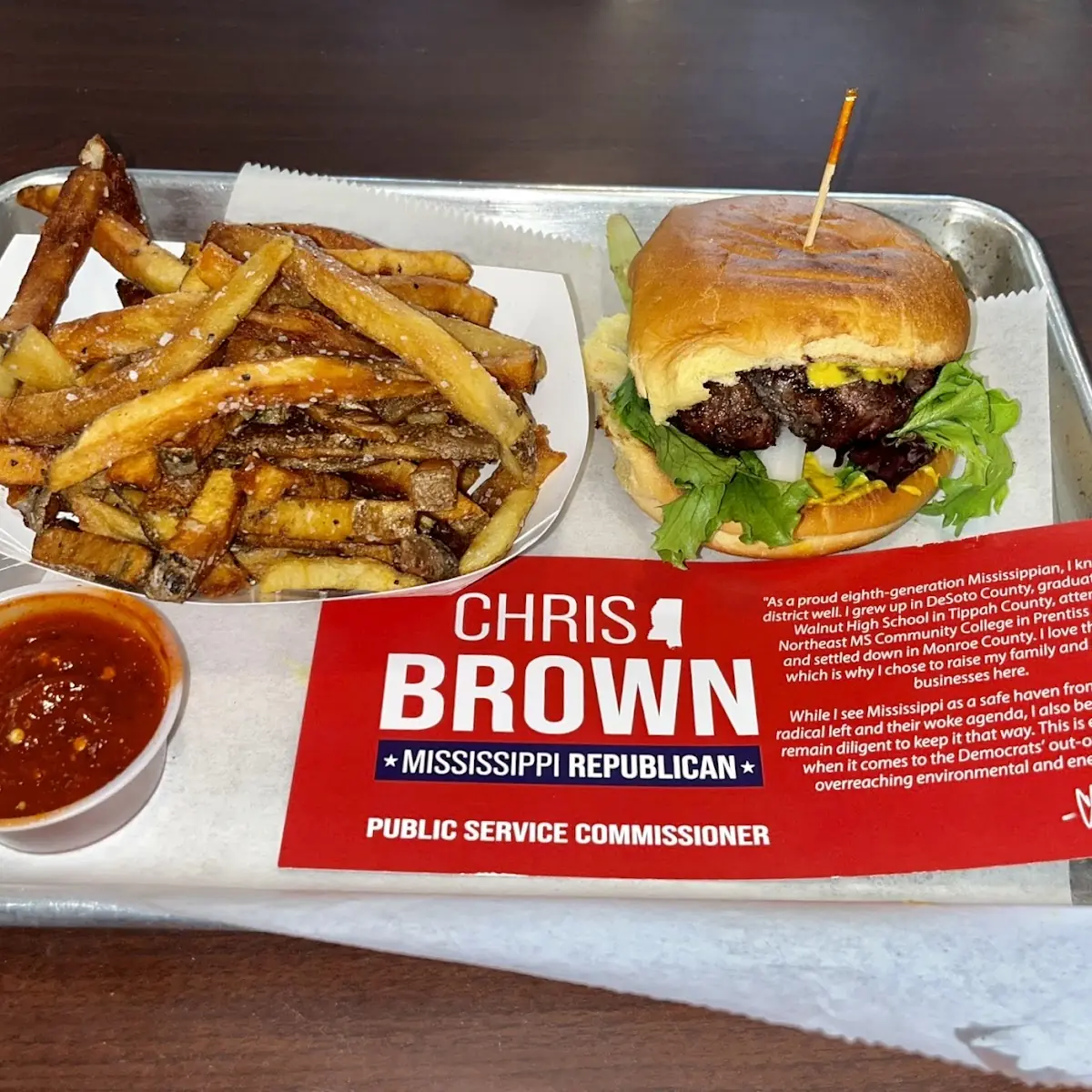 Hamburger with Fries