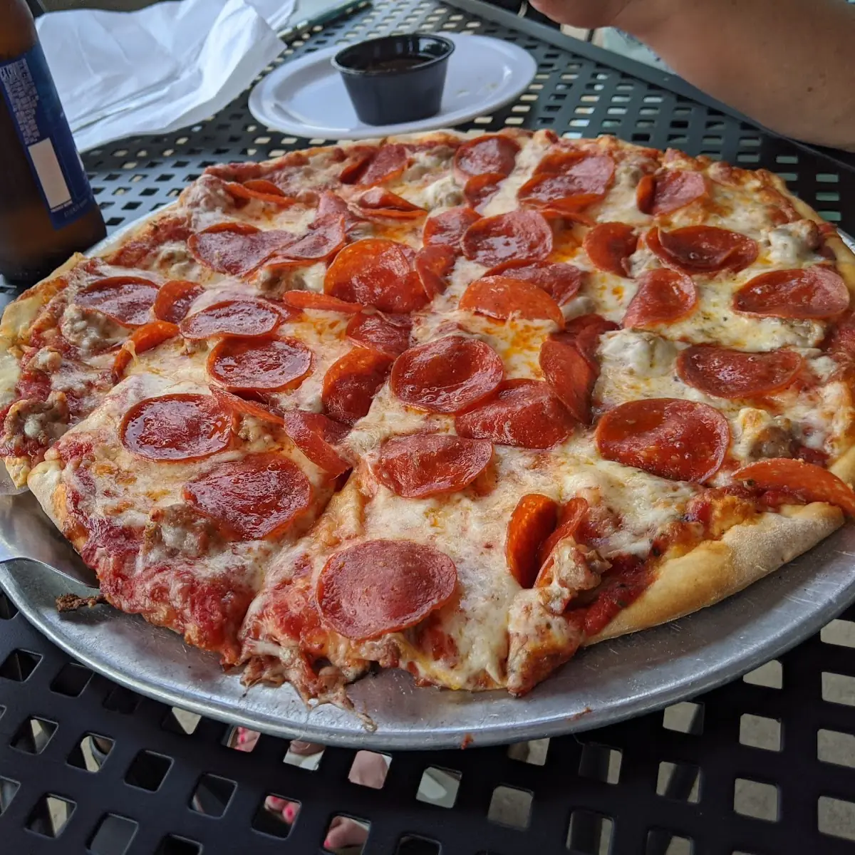 Pepperoni and Sausage Pizza