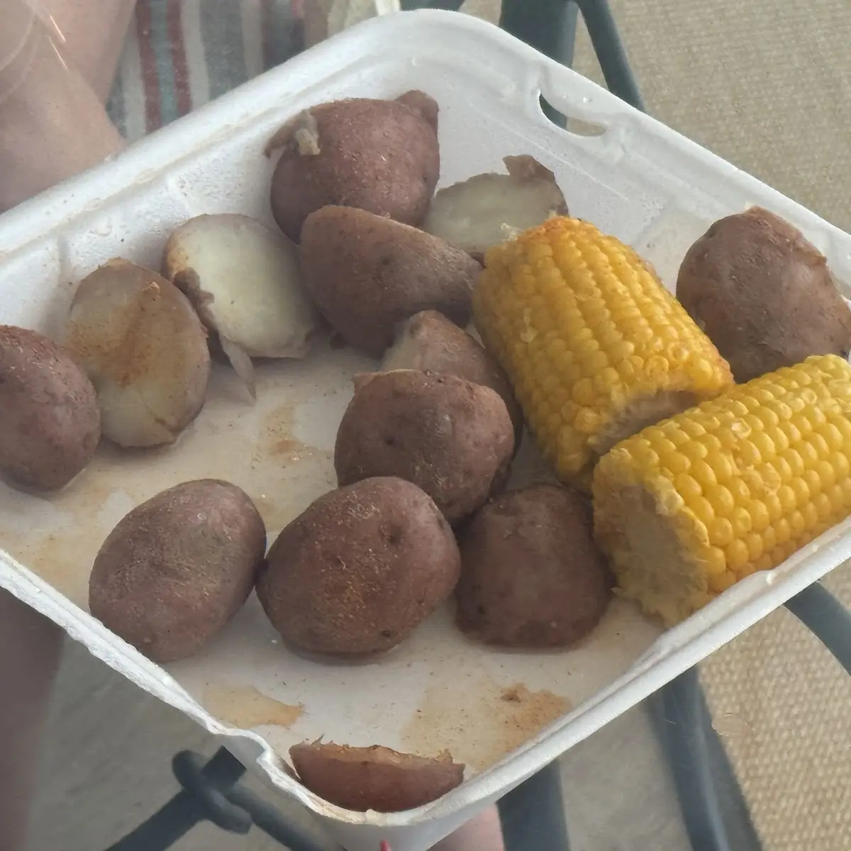 Potatoes and Corn on the Cob