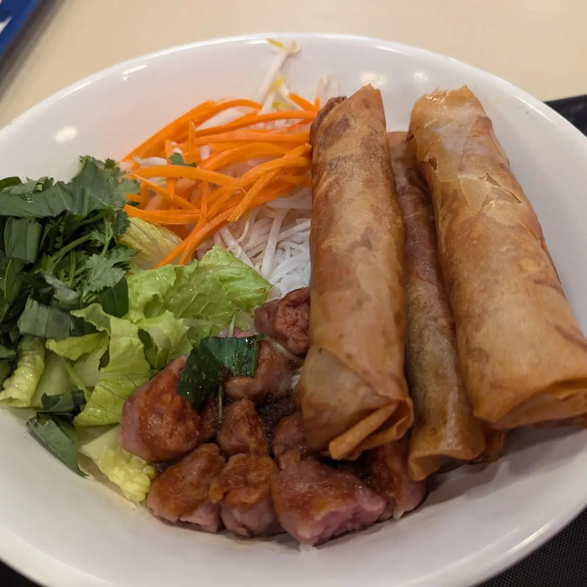 Egg Roll Pork Vermicelli Bowl
