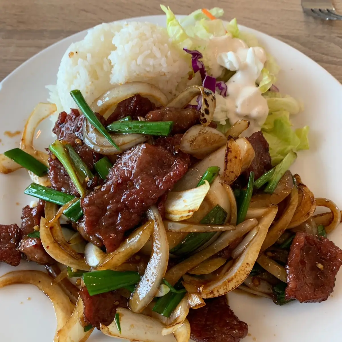 Mongolian Beef Lunch Plate