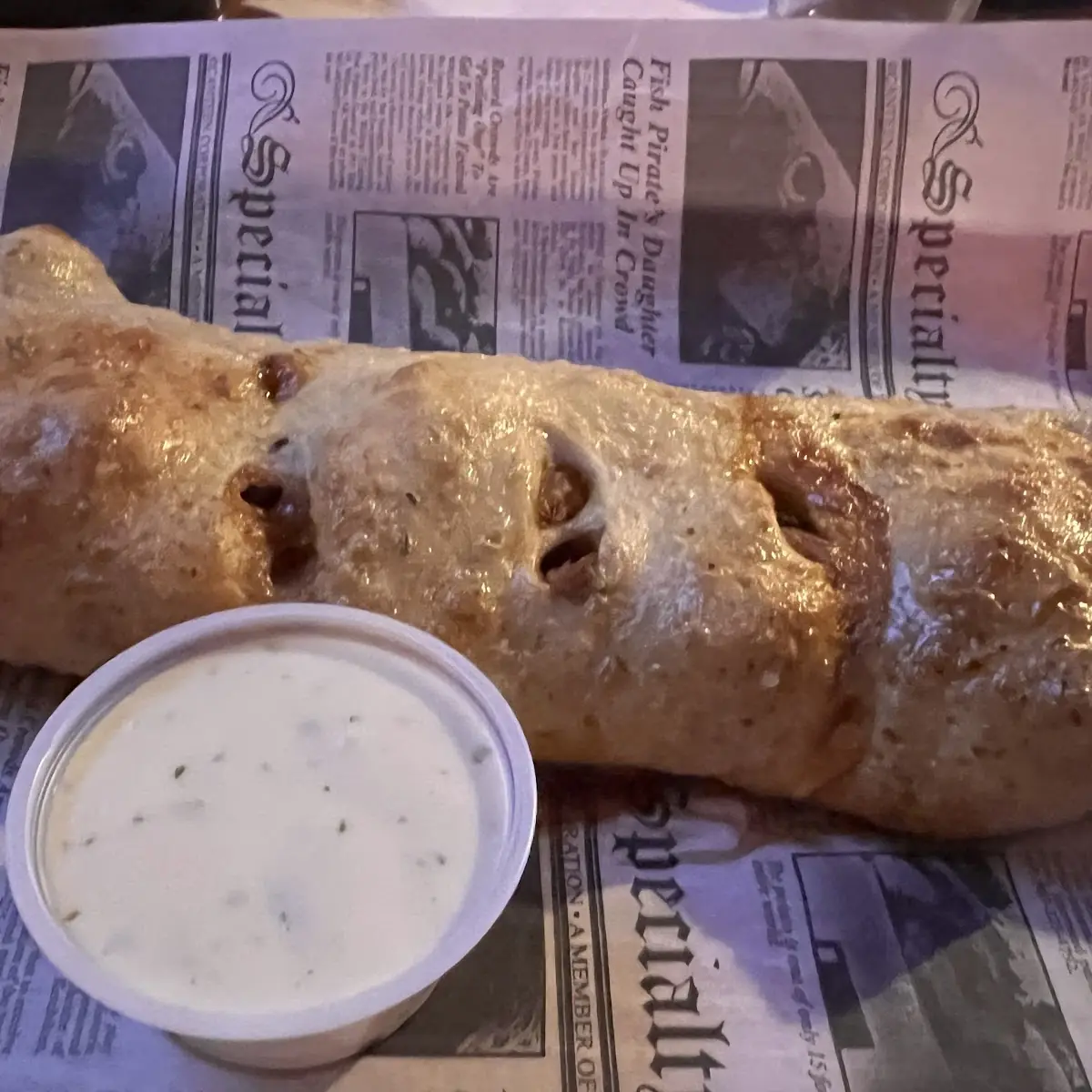Buffalo Chicken Stromboli