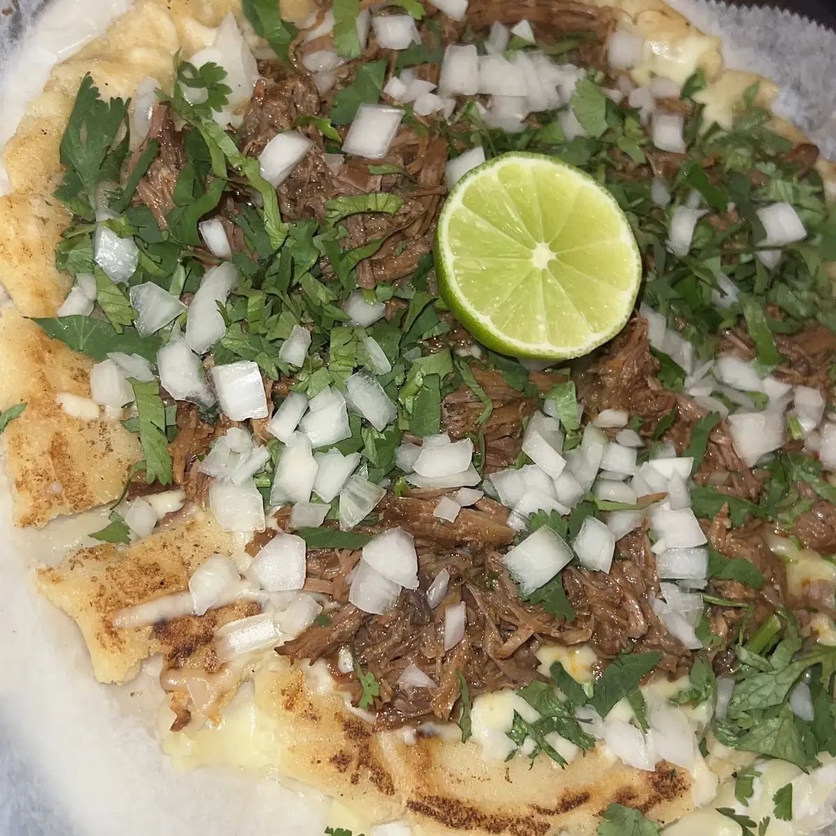Birria Pupusa Pizza