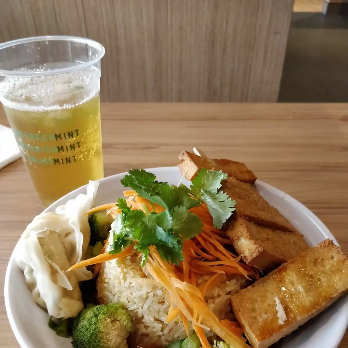 Bowl with Fried Tofu