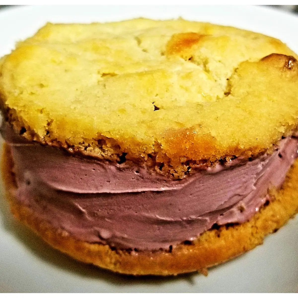 Lemon Cookie White Chocolate Chip Raspberry Ice Cream Sandwich