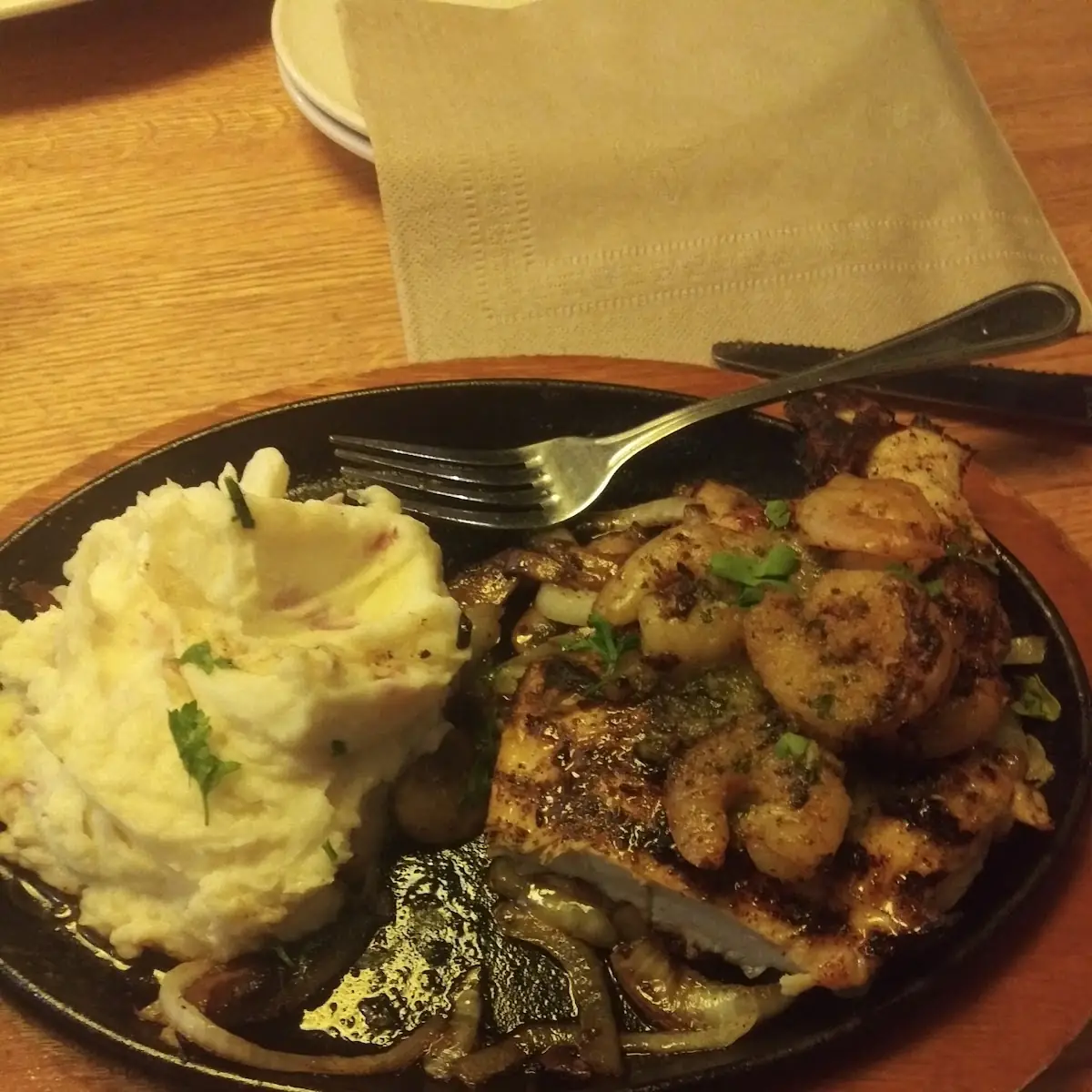 Garlic Chicken and Shrimp