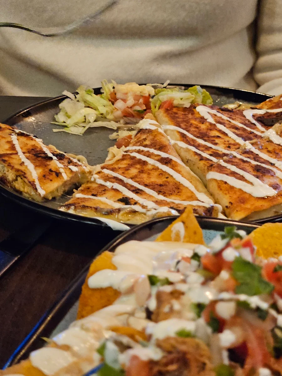 Quesadilla and Loaded Nachos
