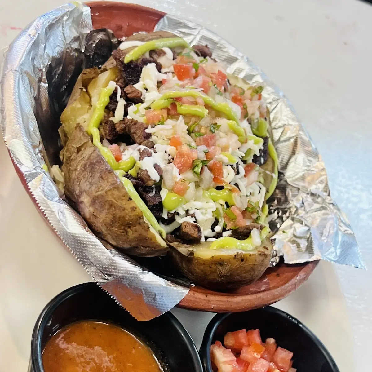 Papa Rellena de Asada