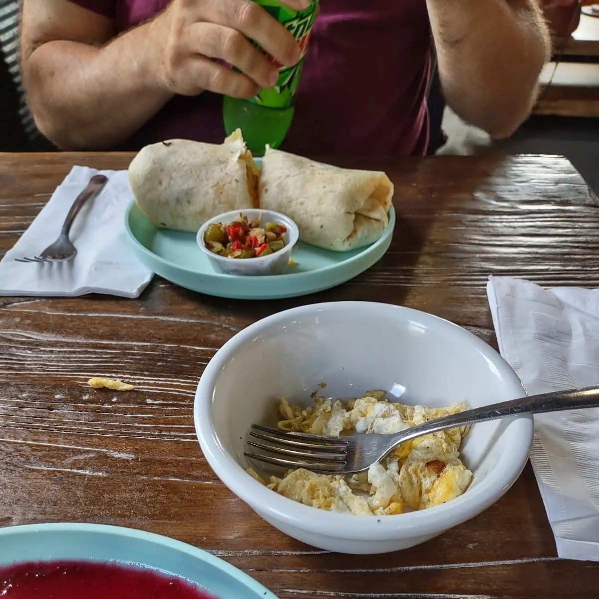 Eggs Breakfast Burrito