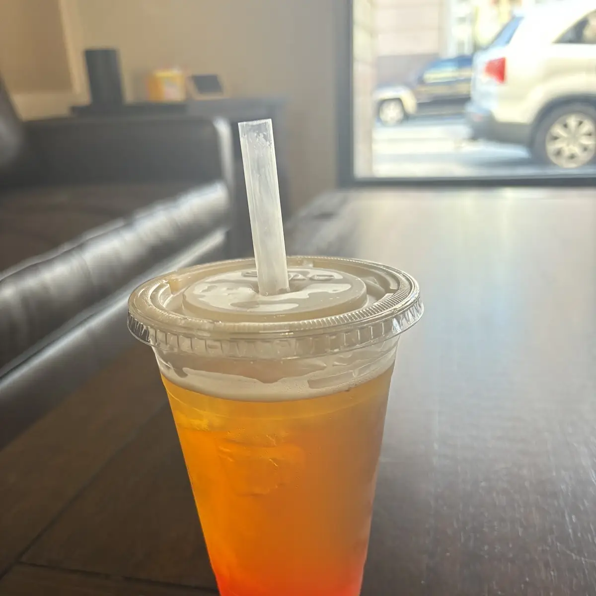 Grapefruit Tea with Popping Boba