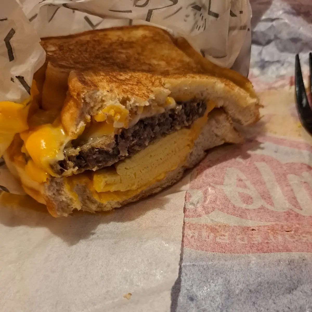 Sausage Egg and Cheese Breakfast Sandwich