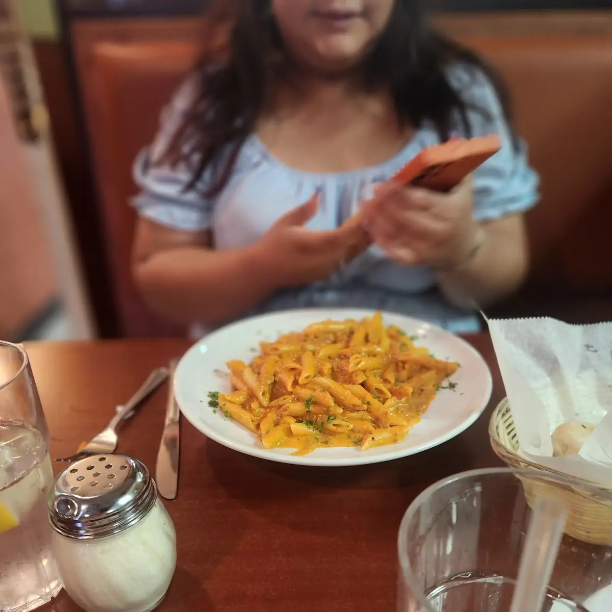 Penne Ala Vodka w Meat Sauce