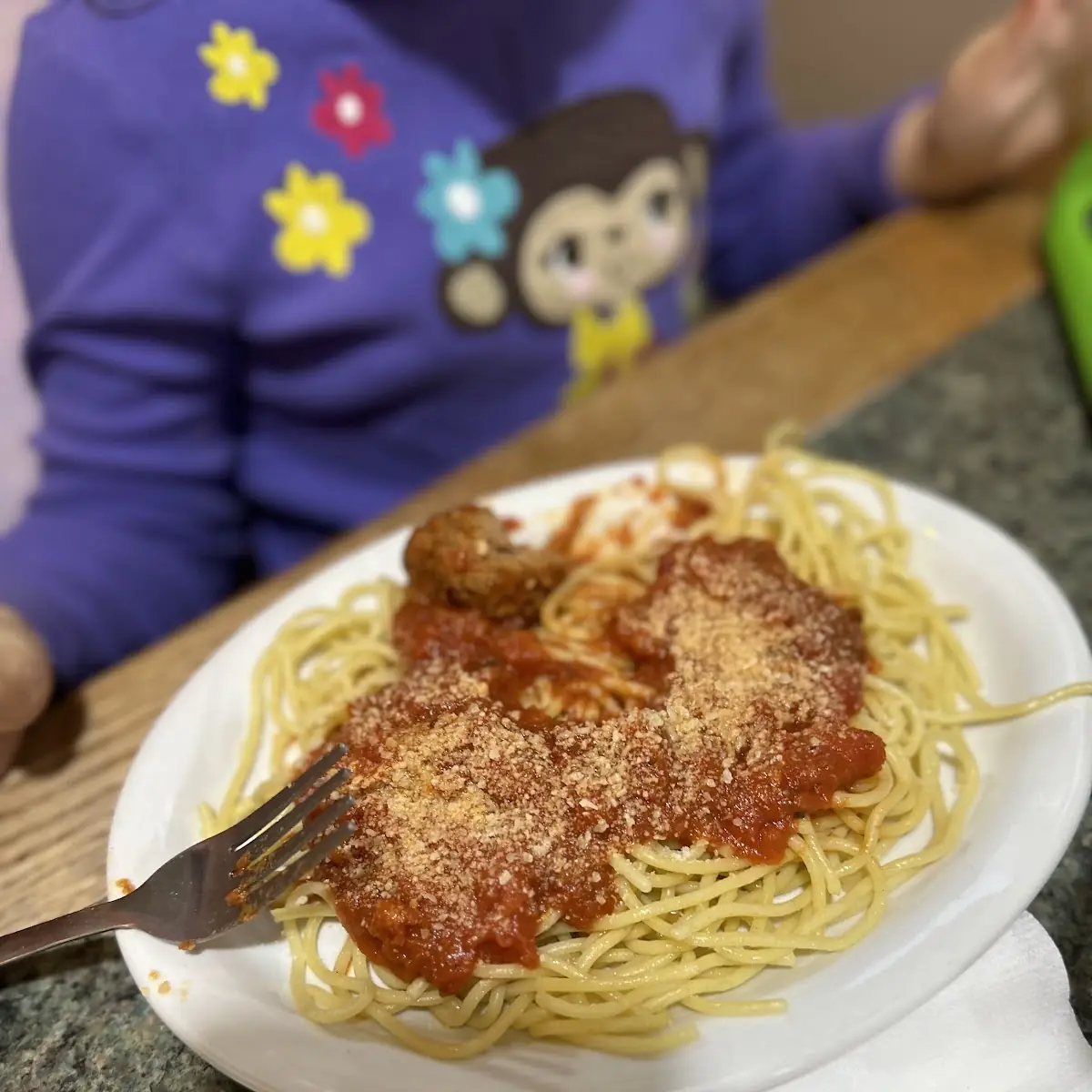 Kid’S Spaghetti and Meatballs