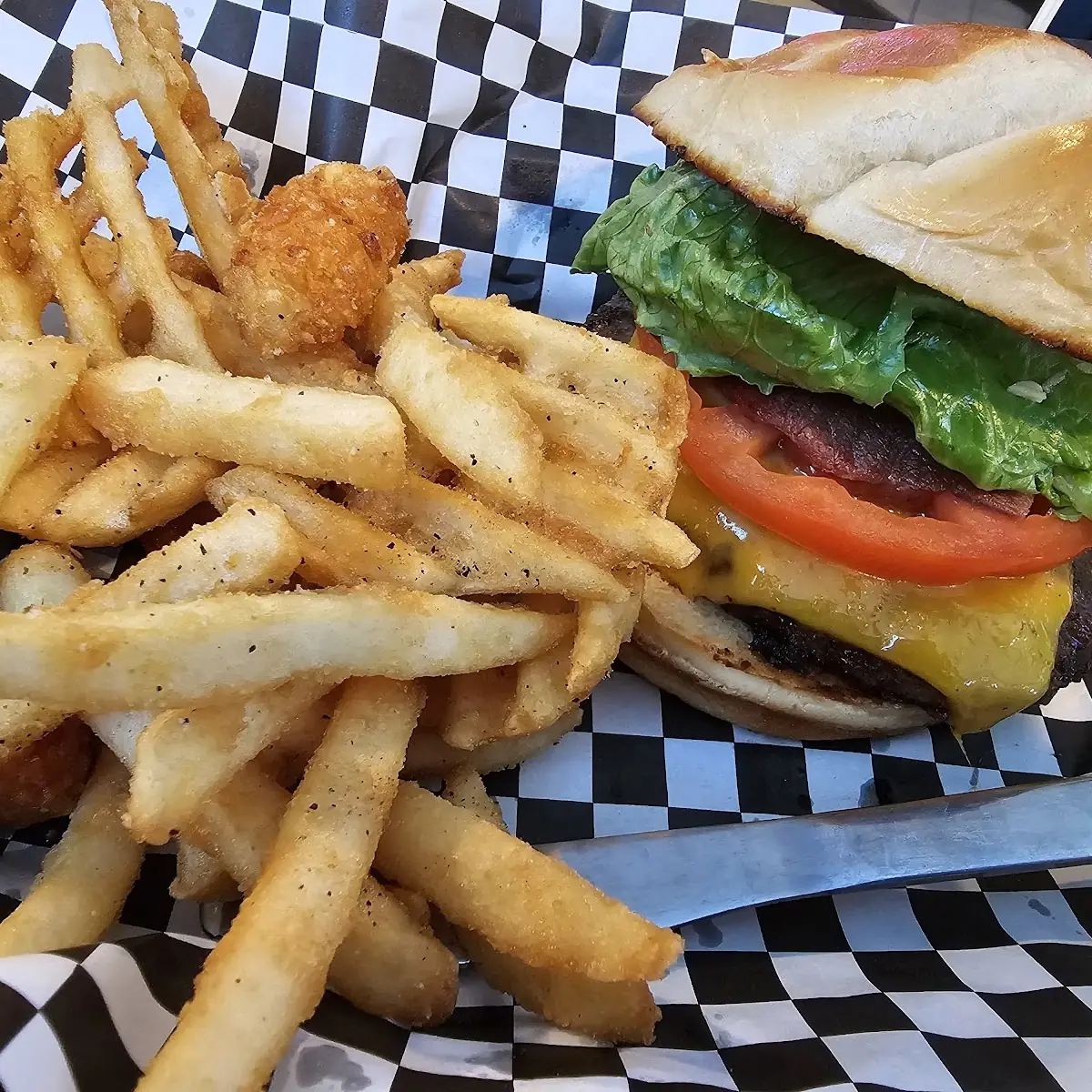 Burger and Fries