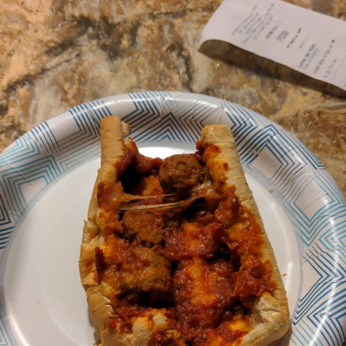 Meatball Submarine Sandwich