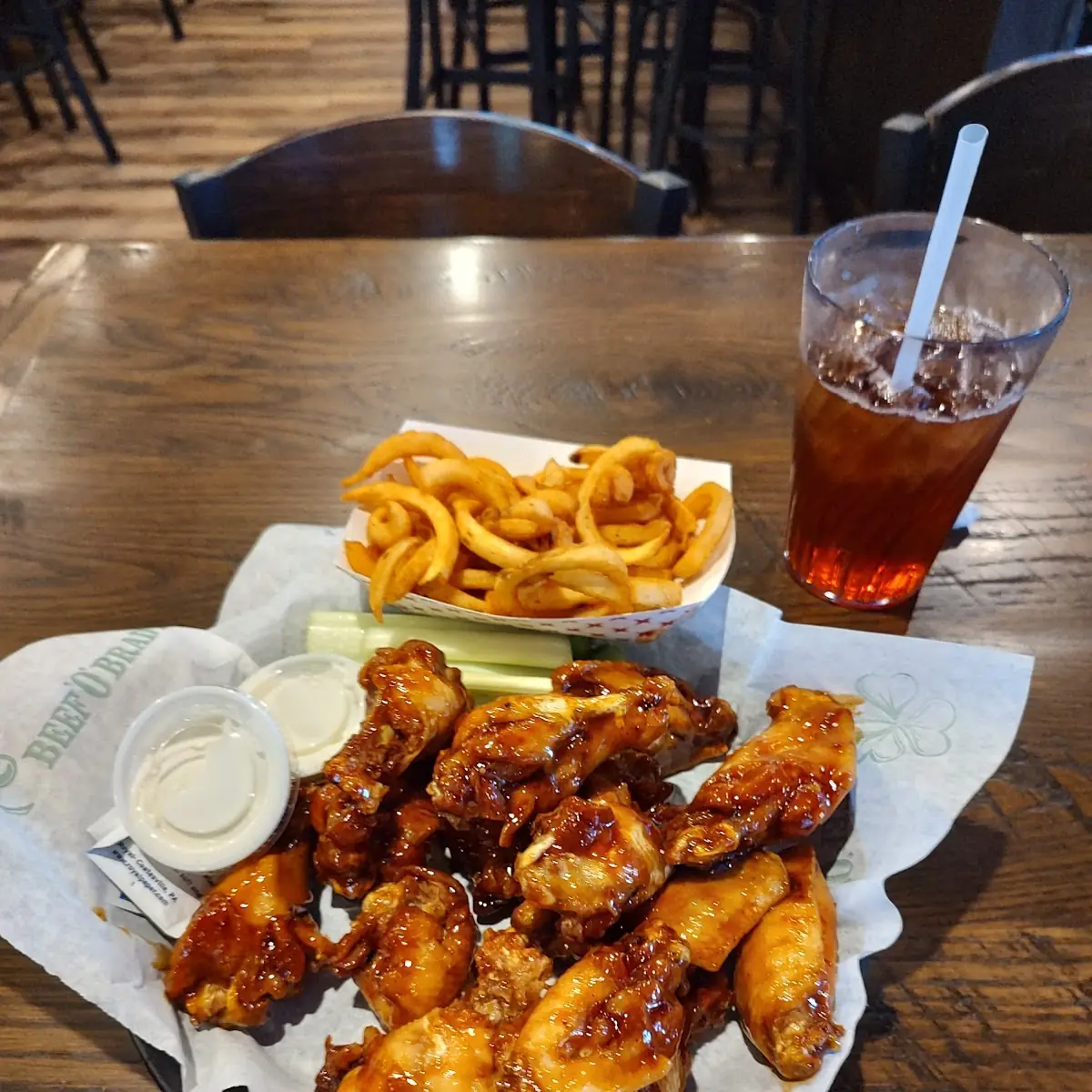 Bourbon Glazed Chicken Wings
