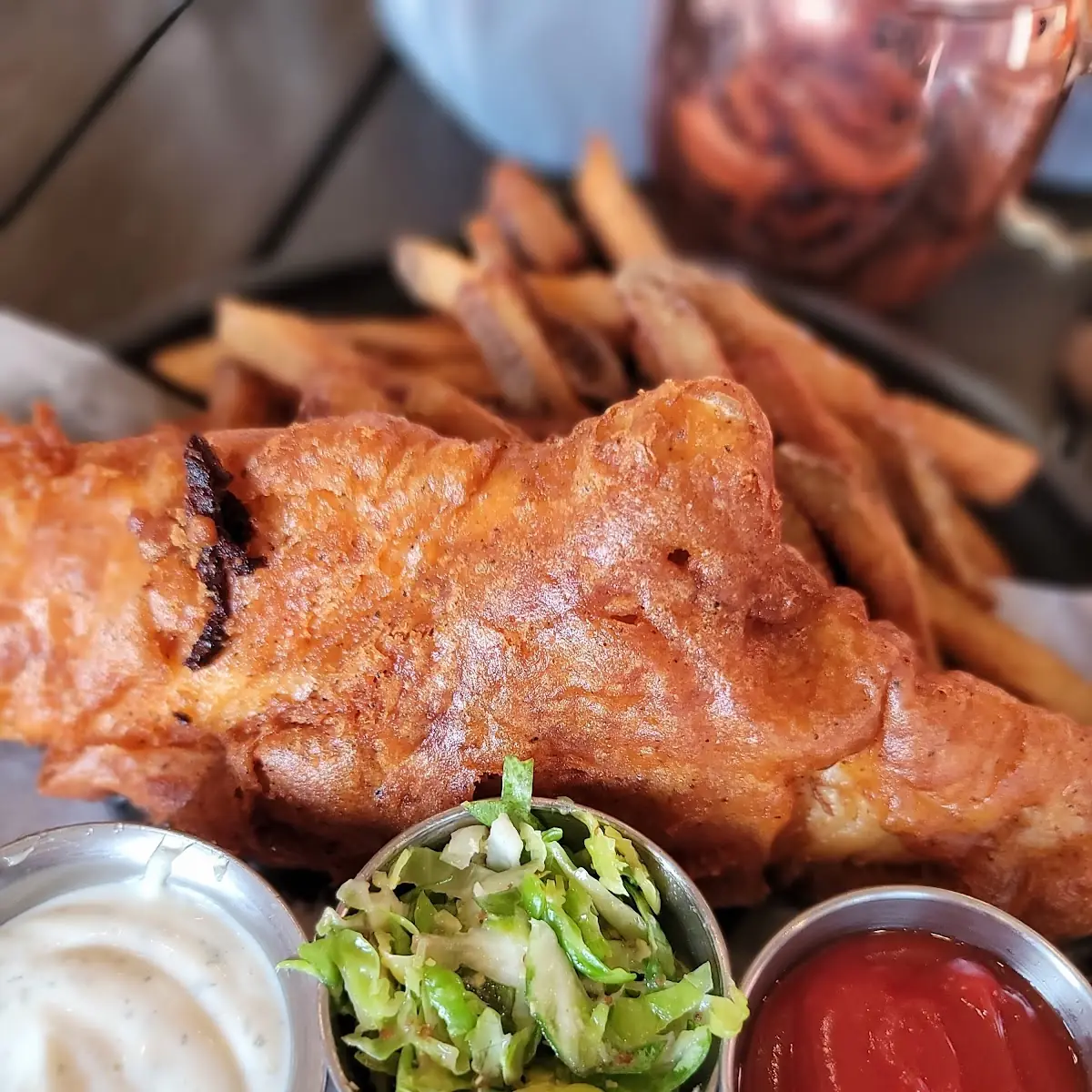 Lemon Caper Fish & Chips