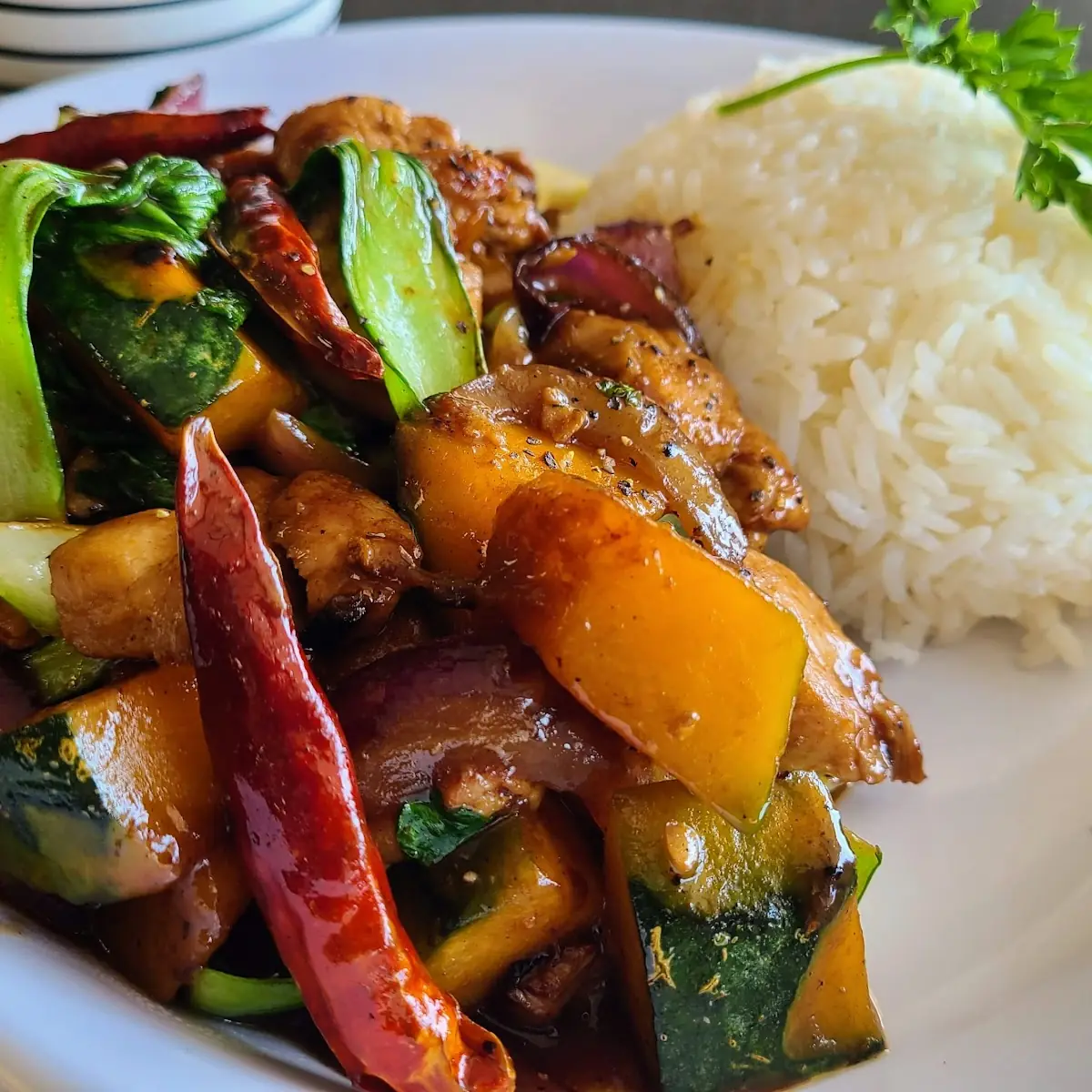 Spicy Chicken and Asian Squash
