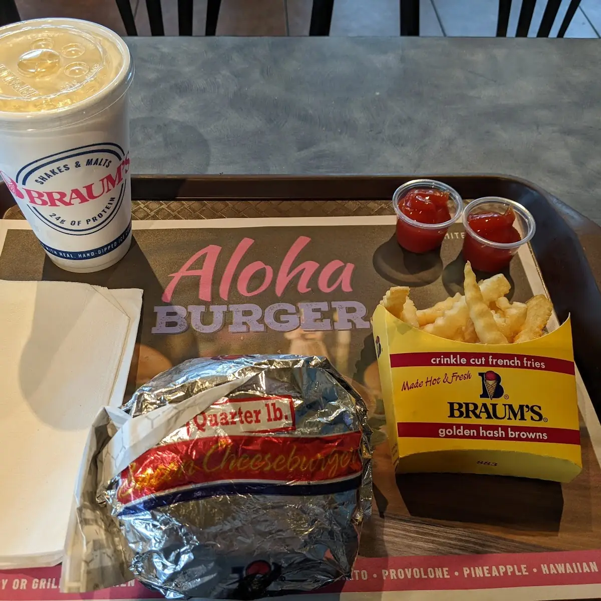 Burger Combo with a Shake