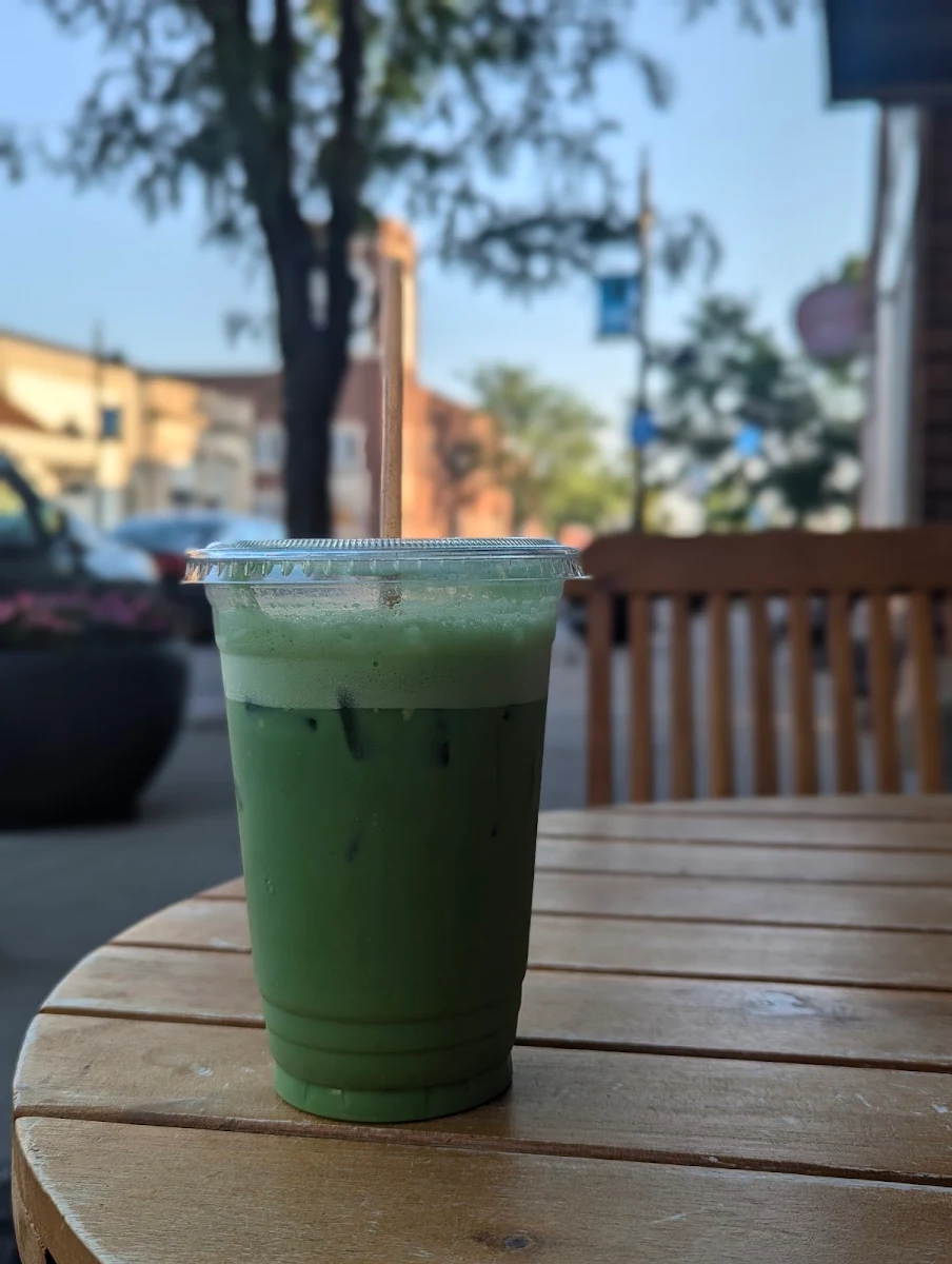 Sticky Rice Matcha Latté