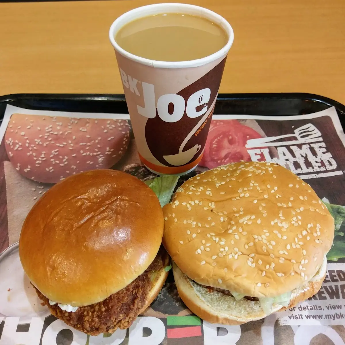Hamburger and Chicken Crispy