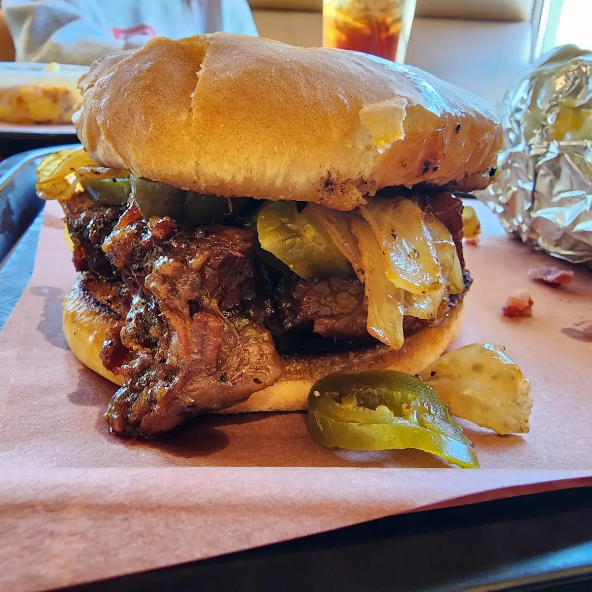 Chopped Brisket Sandwich