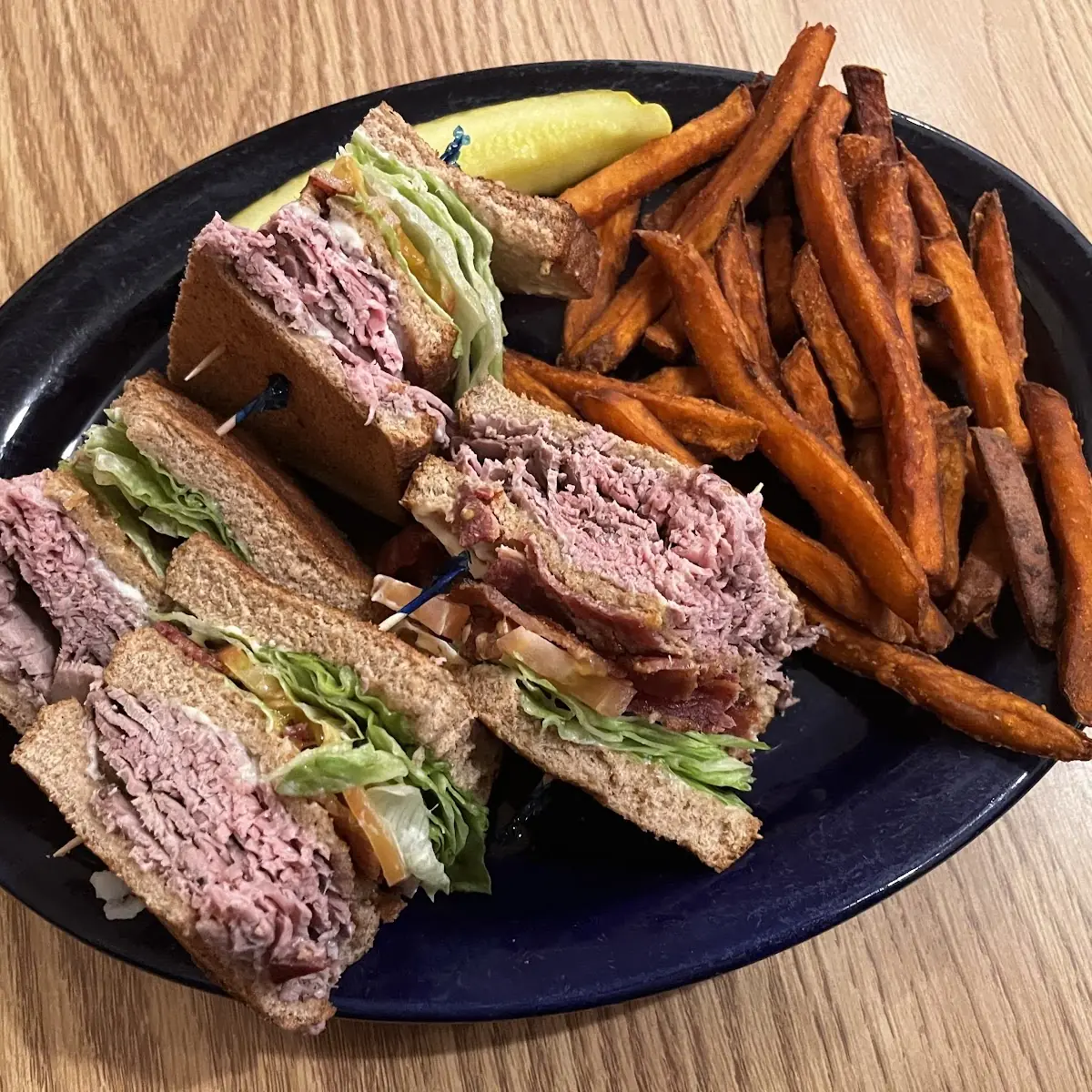 Roast Beef Club Sandwich