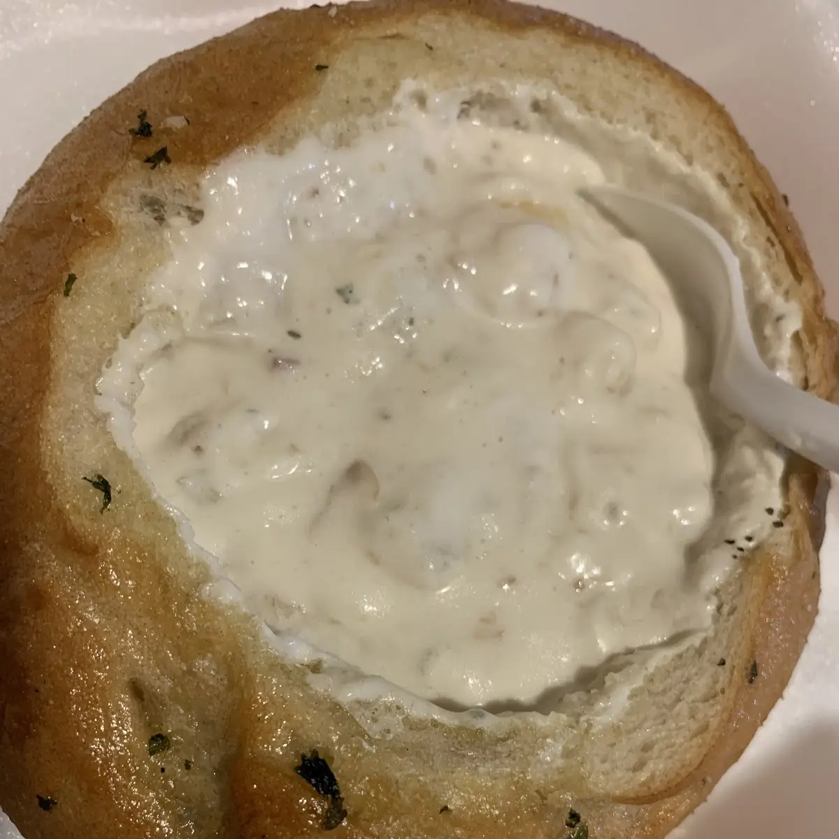 New England Clam Chowder with Bread Bowl
