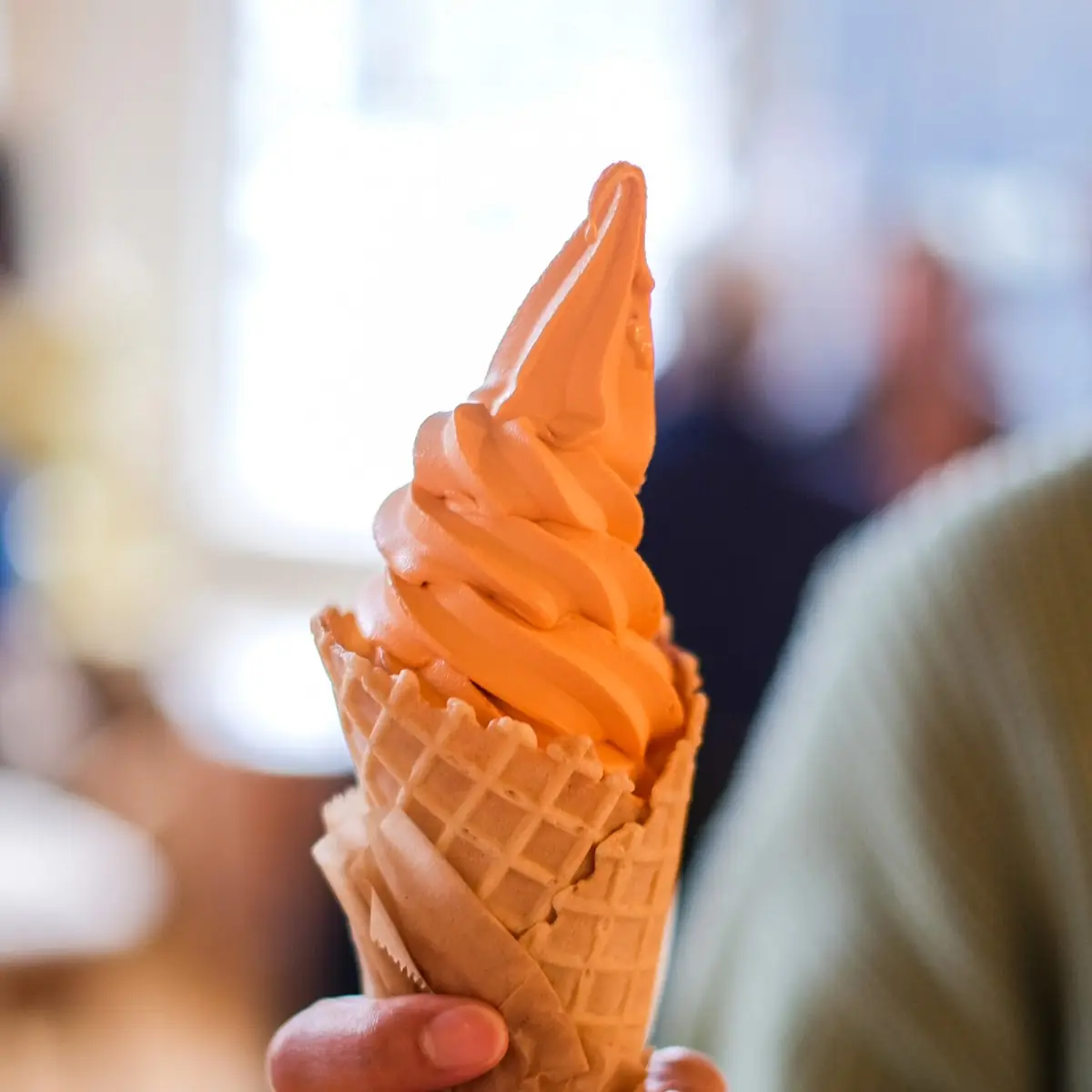 Soft Serve Thai Tea Icecream