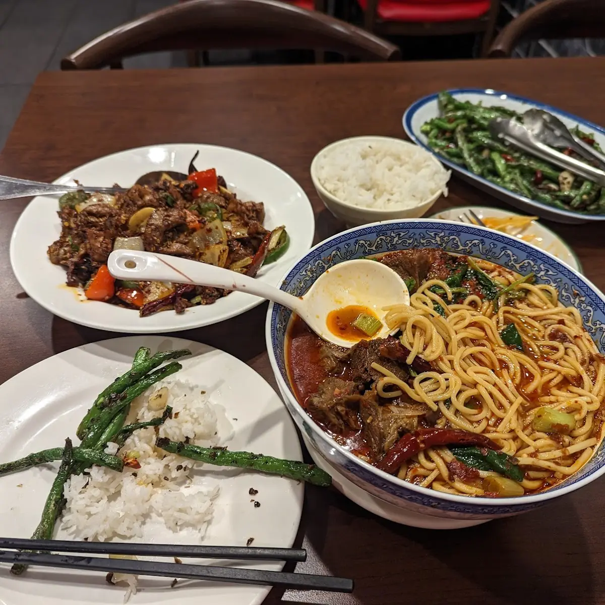 Sichuan String Beans Sichuan Beef Noodle Soup