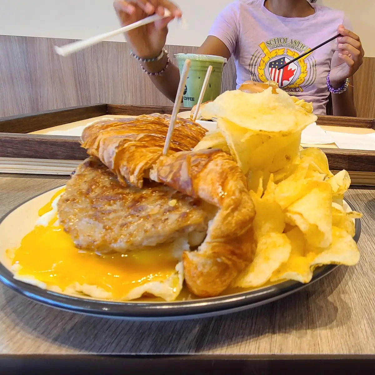 Croissant Sausage Egg