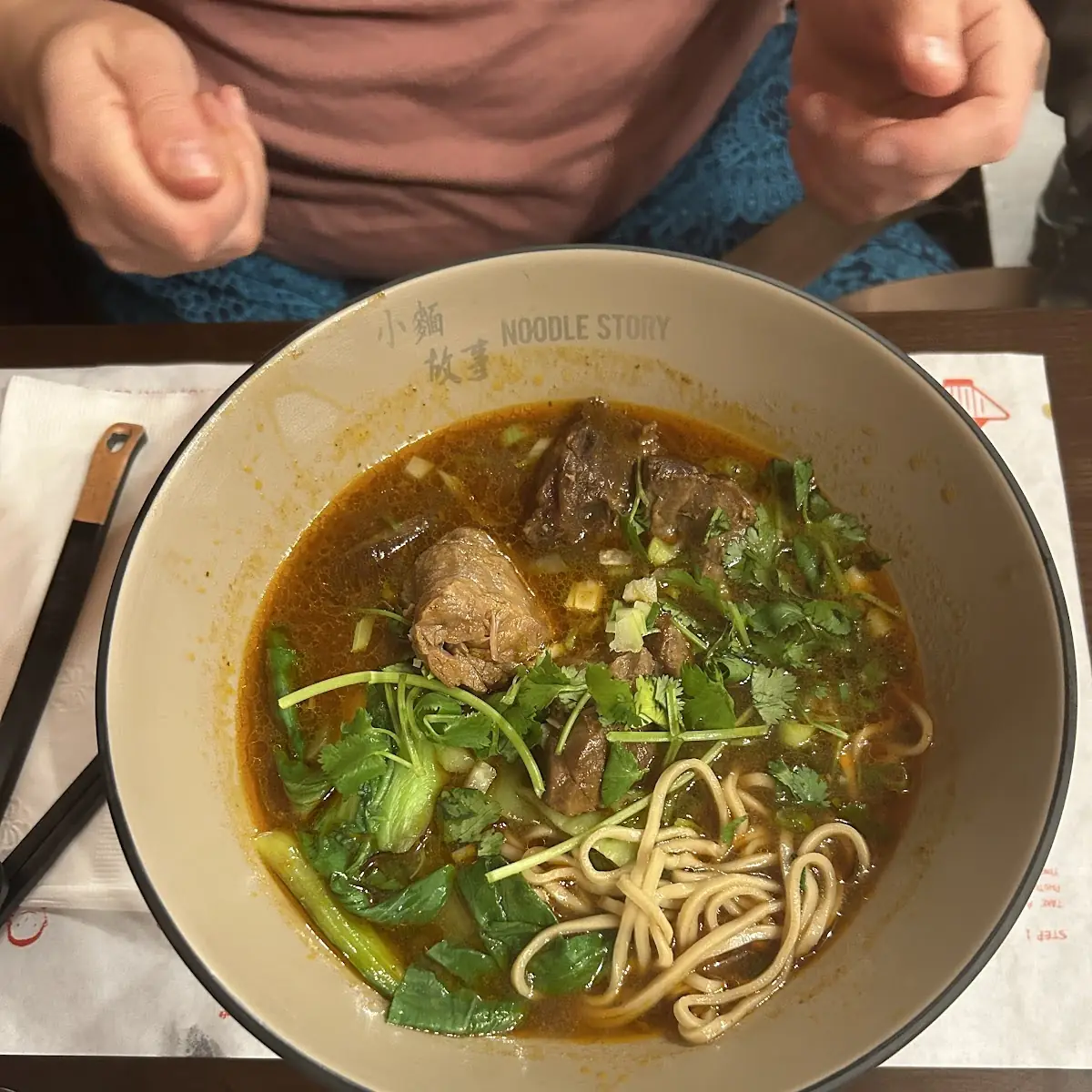 Braised Beef Noodle Soup with Bok Choy