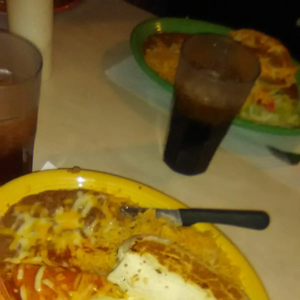 Chile Verde Burrito with an Enchilada