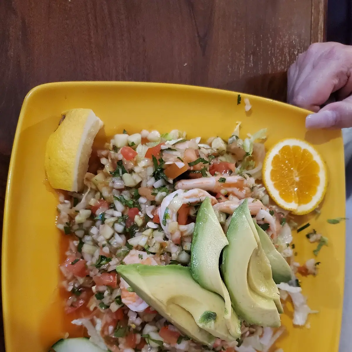 Grilled Shrimp Tostada