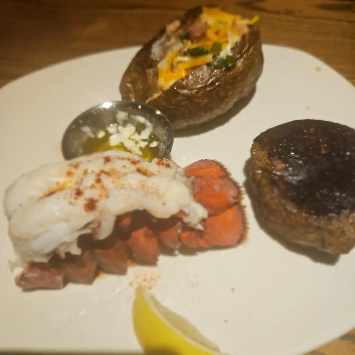 Filet Mignon and Lobster Tail