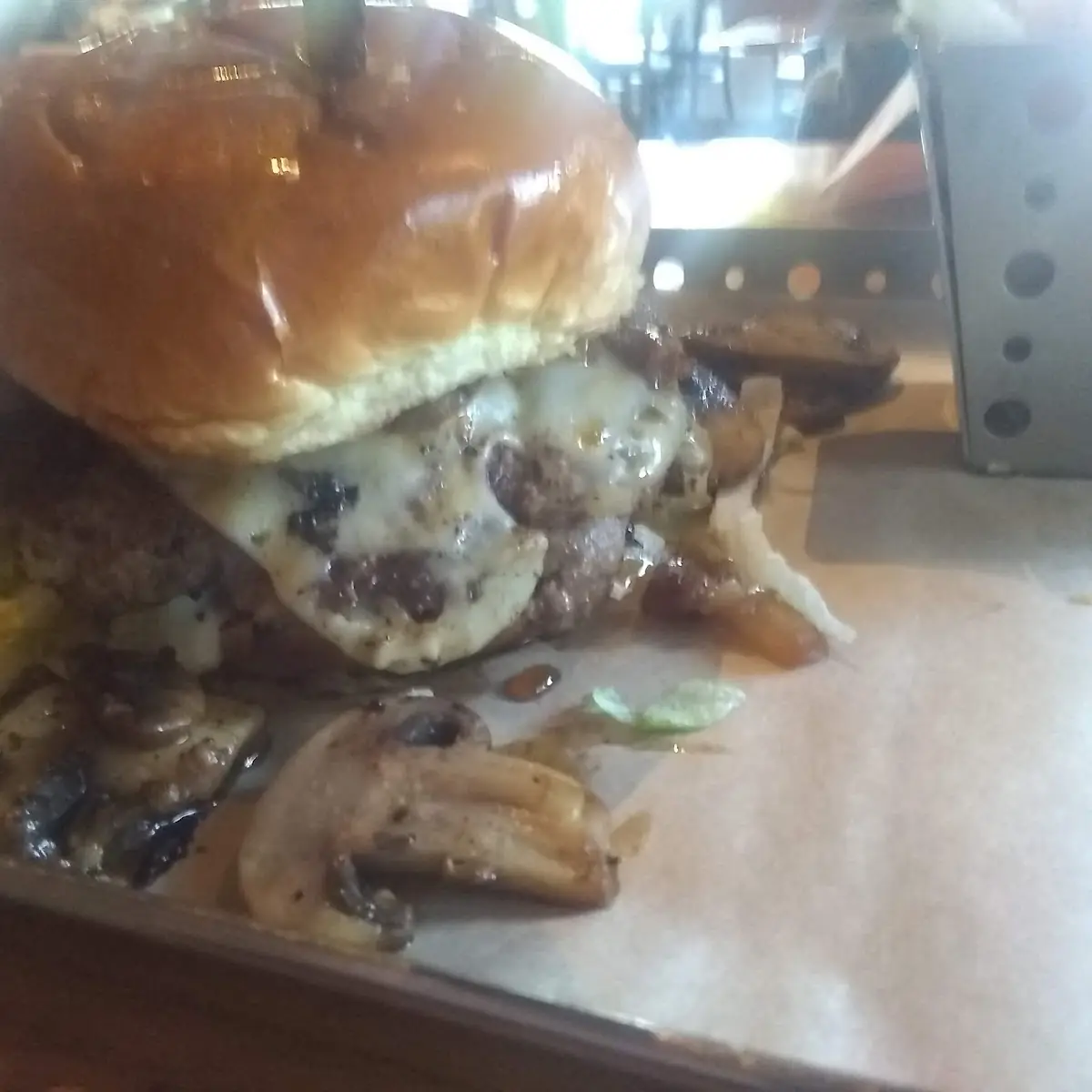 Mushroom Swiss Burger