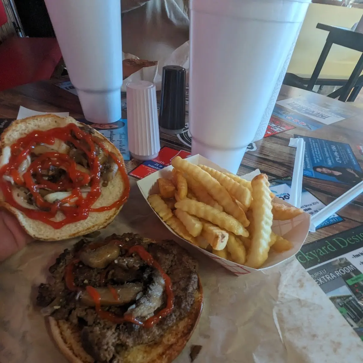 Mushroom Swiss Burger