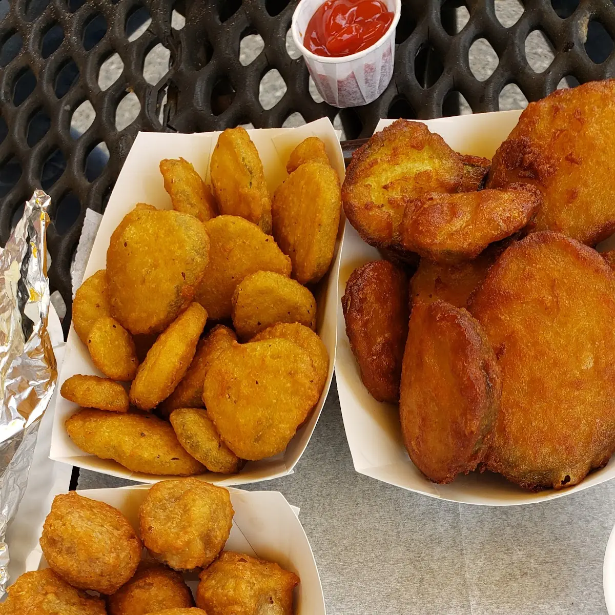 Fried Pickles and Fried Zucchini