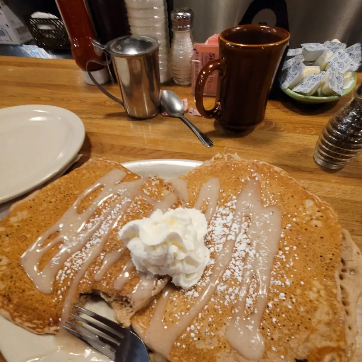Cinnamon Bun Pancakes