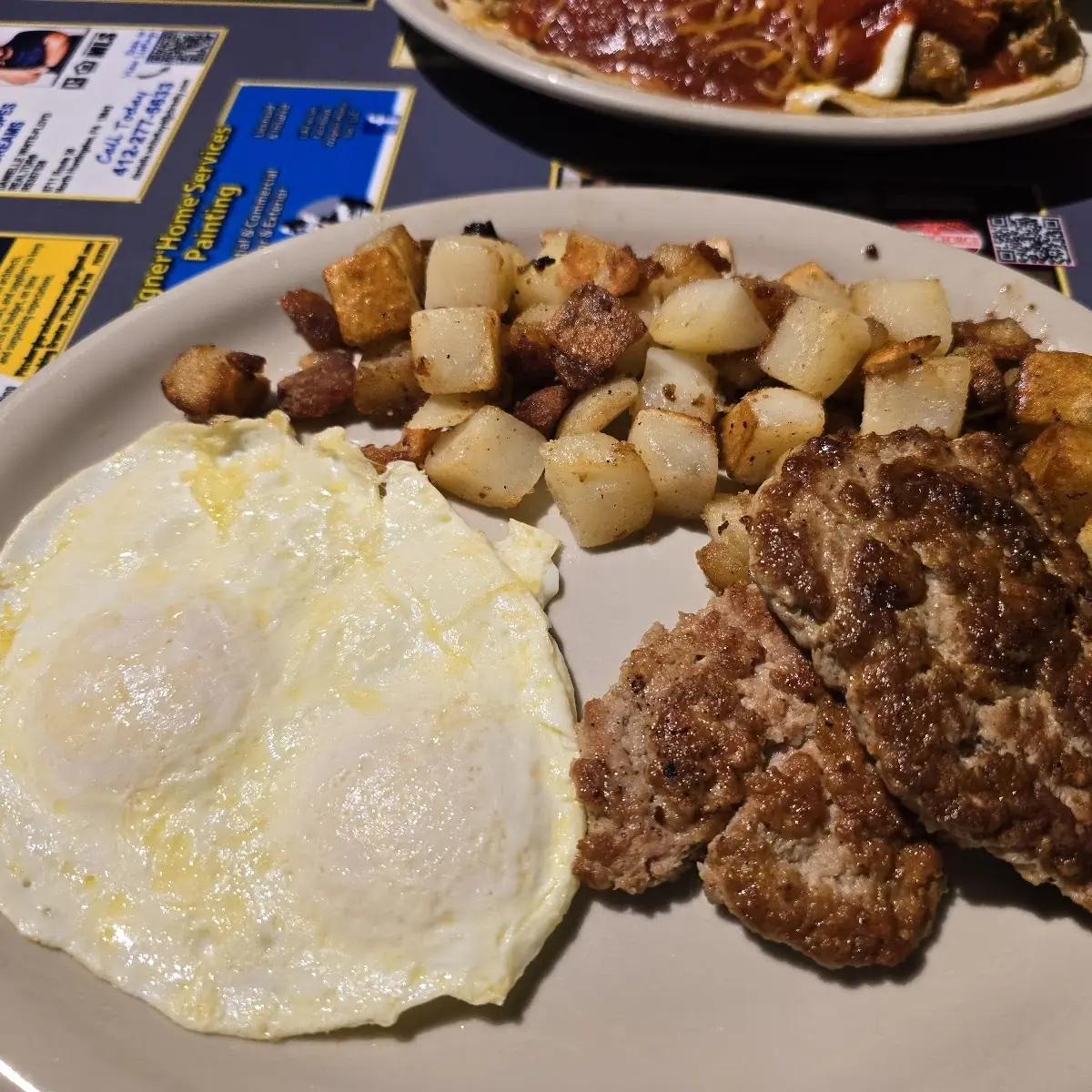 Corned Beef Hash Eggs & Homefries