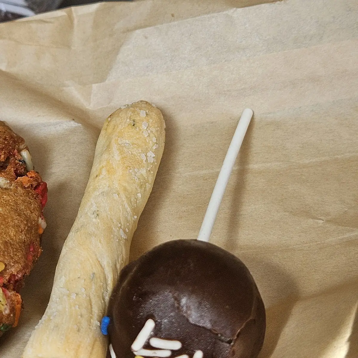 Breadstick and Cake Pop