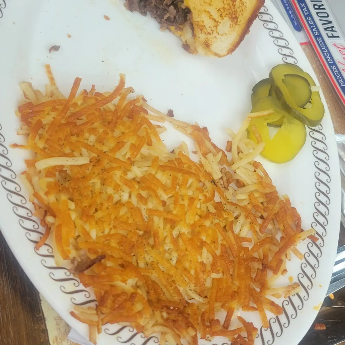 Waffle House Breakfast Spread