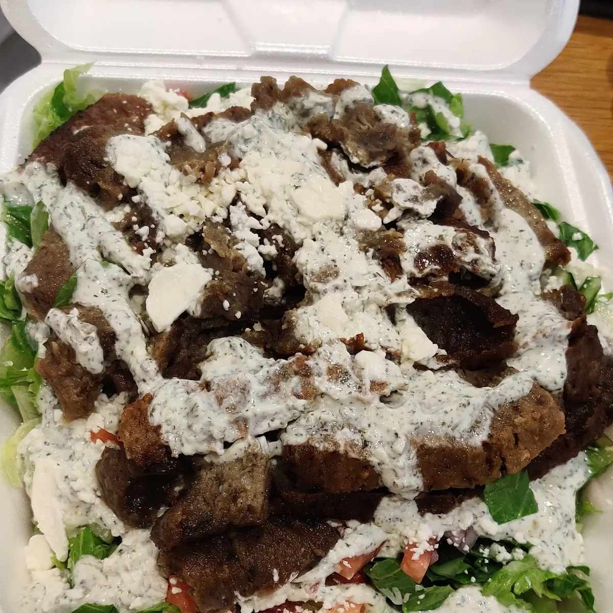 Beef Lamb Gyro Salad